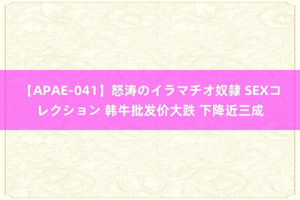 【APAE-041】怒涛のイラマチオ奴隷 SEXコレクション 韩牛批发价大跌 下降近三成